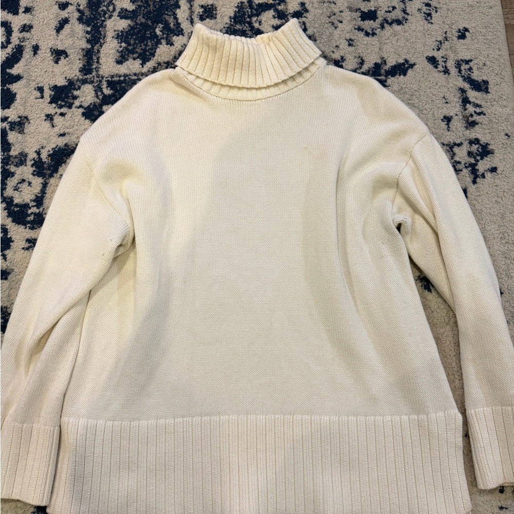 Old Navy Cream Cowl Neck Sweater